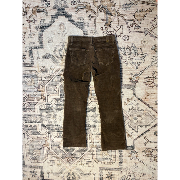 AG ANGEL Brown Corduroy Jeans Womens 26 Y2K Low Rise 90s Grunge Indie Sleaze - Picture 13 of 13